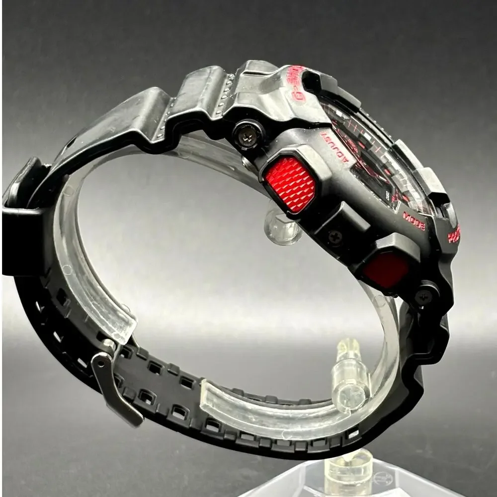 Casio G-Shock GA100BNR-1A Black Red Analog Digital Men's Watch